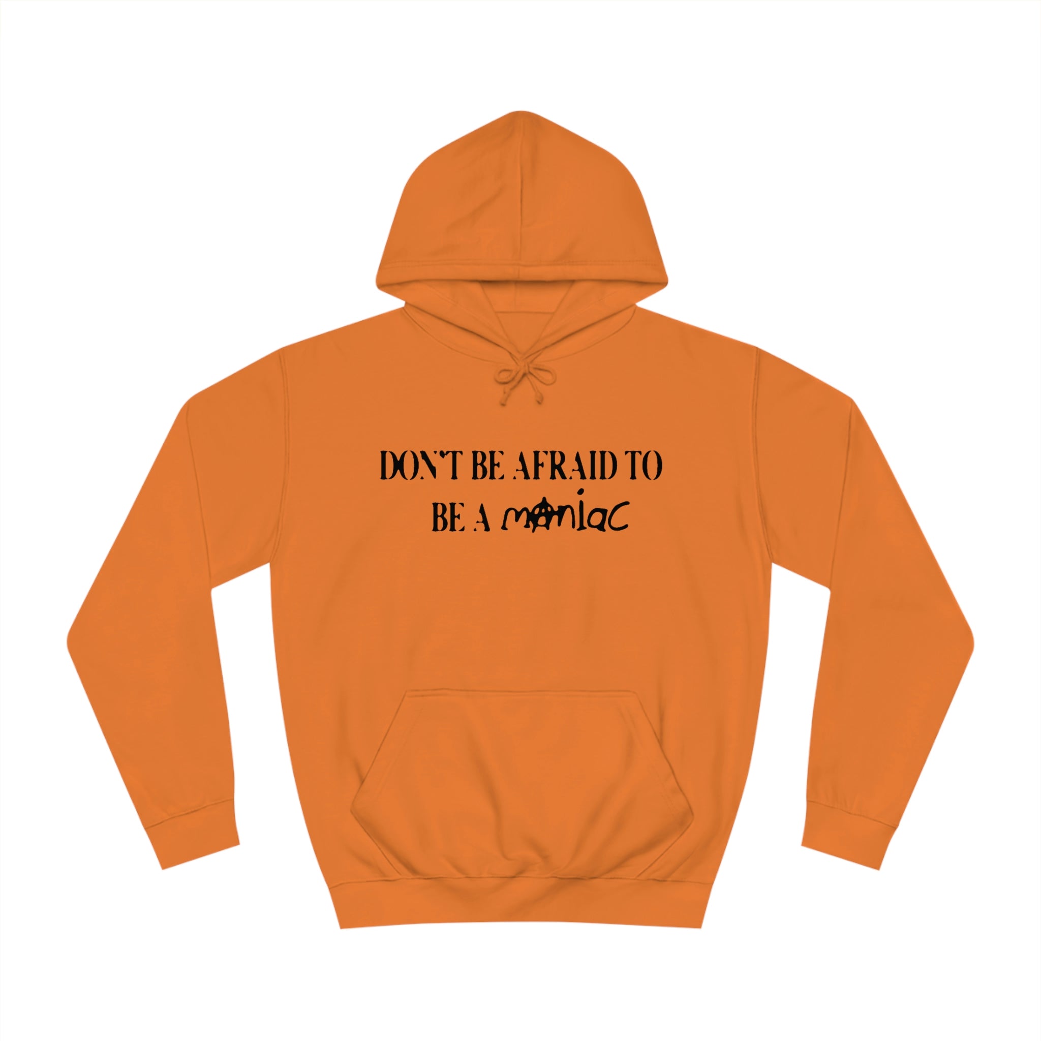 Fear the living 2025 mindless orange hoodie